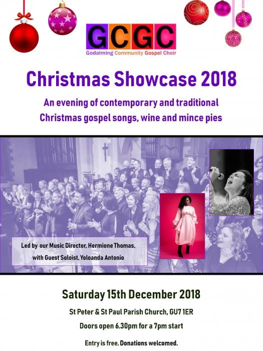 2018 gcgc christmas showcase poster
