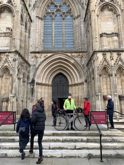 22 may  revd john kime on the west steps of  york minster