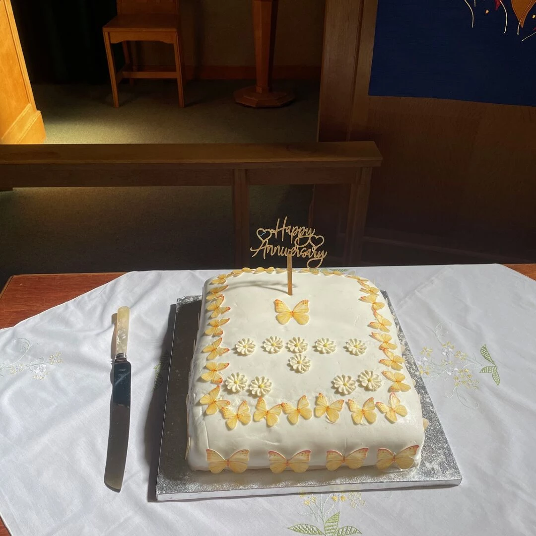 70th anniversary cake