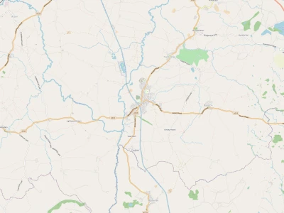 Map showing the location of Audlem Methodist Church