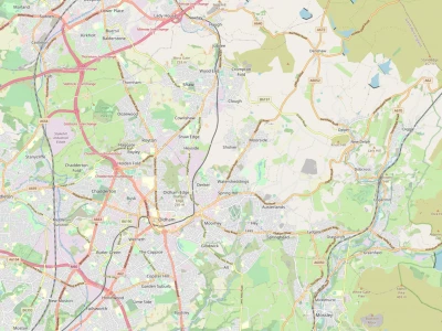 Map showing the location of Oldham Methodist Circuit