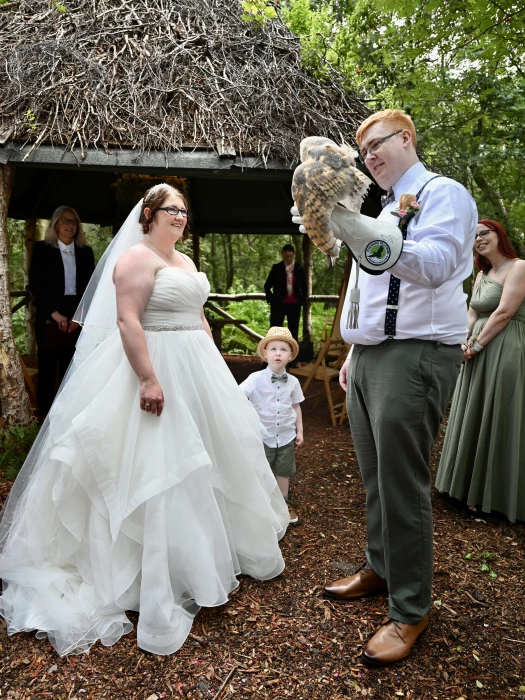 a birds eye view at this wedding a beautiful snowy owl delivered the rings of this bride amp groom it flew in so gracefully and it39s something i39ve never seen before it was the perfect location for this couple at cheshire woodland weddings
