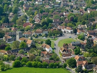 aerial shot church end haddm