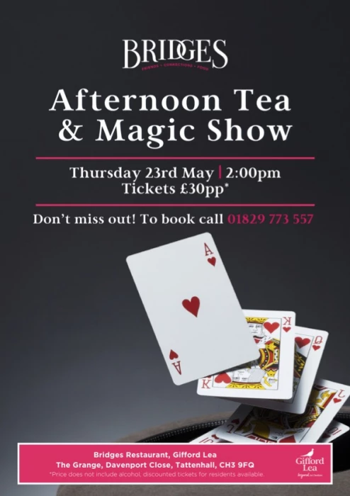 afternoon tea  amp  magic show tattenhall online