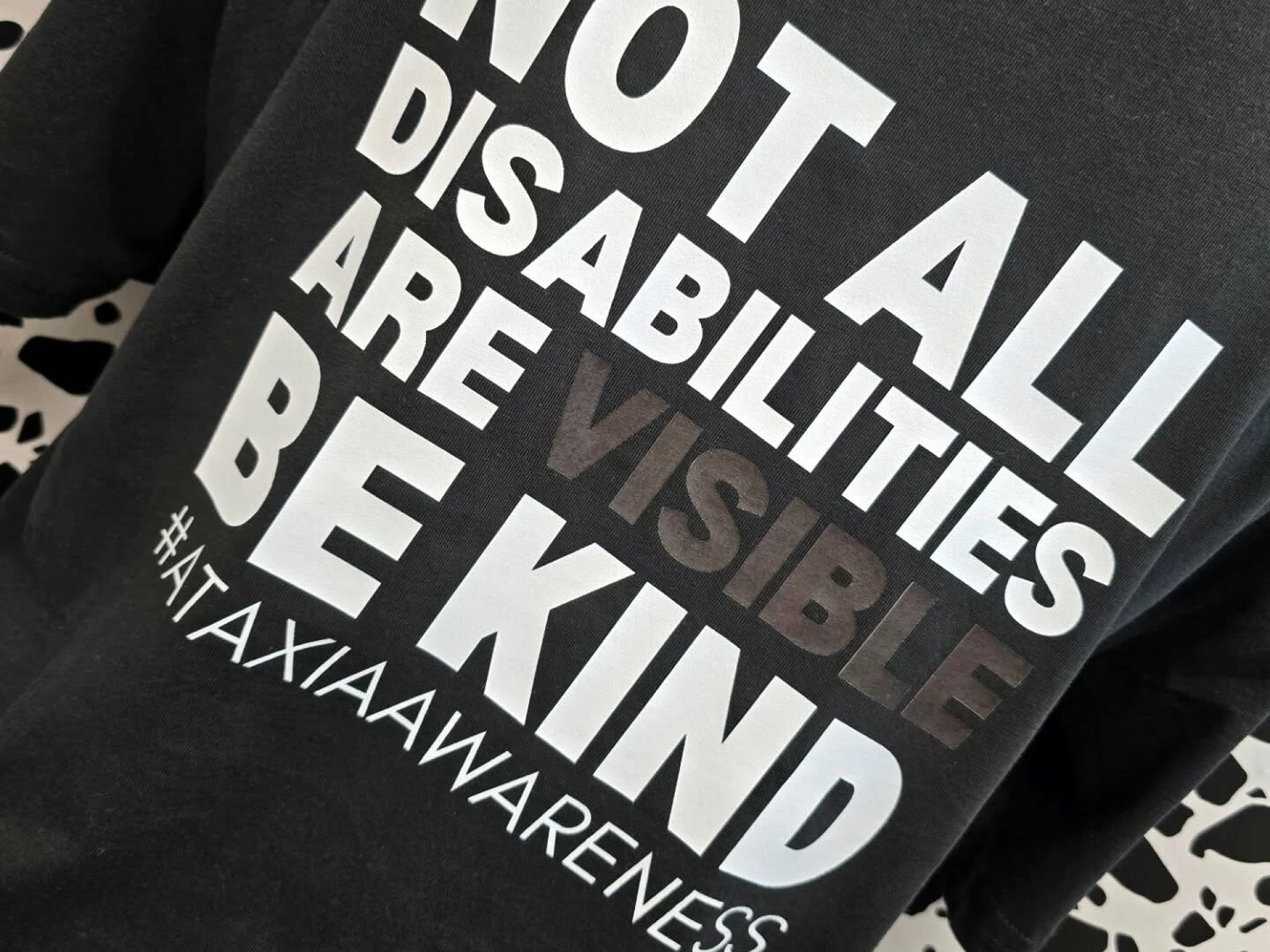 ataxia tshirt with dtf printing