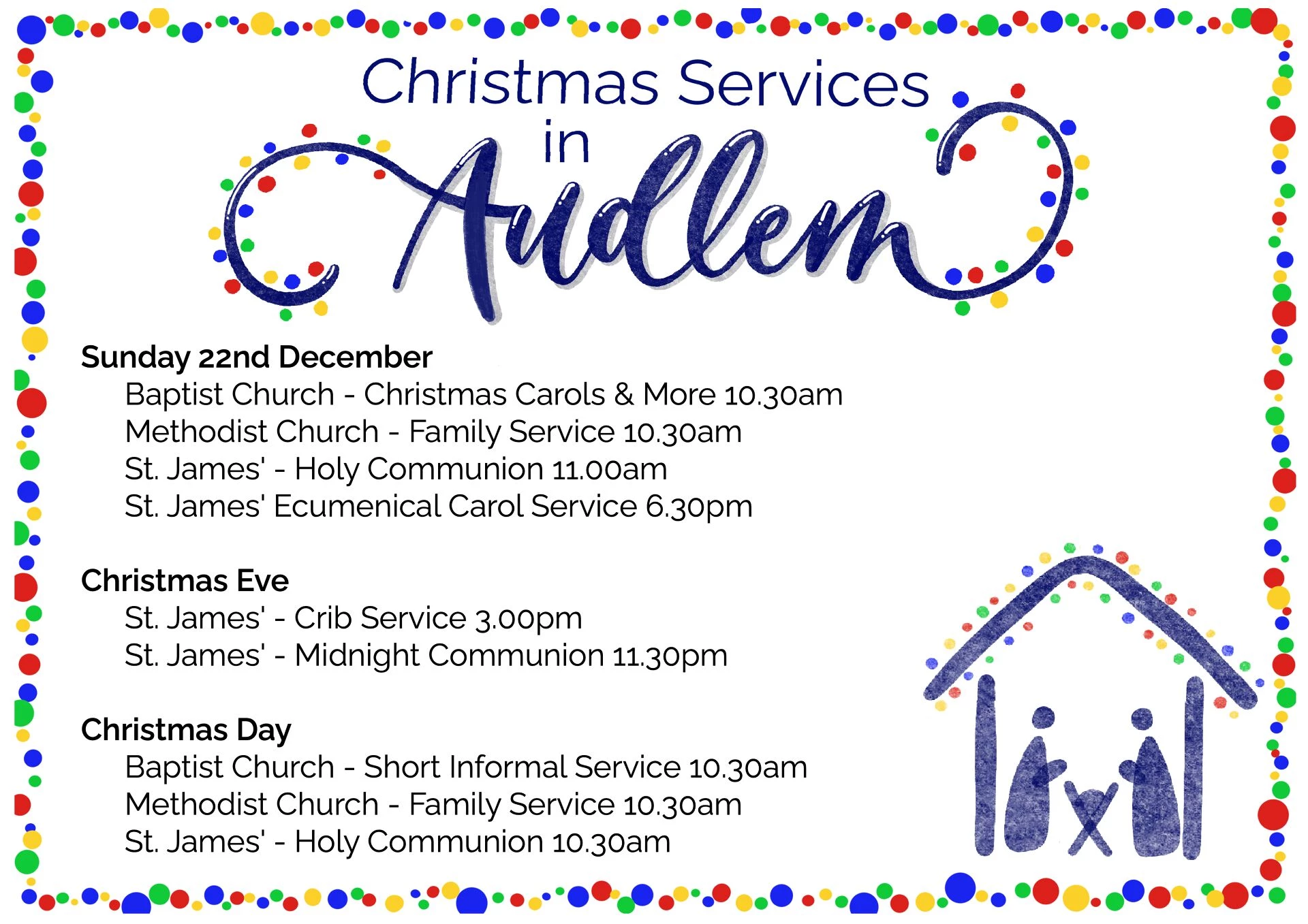audlem carol services 2024