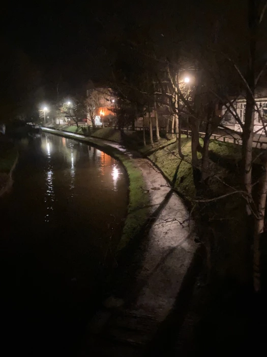 audlem wharf by night