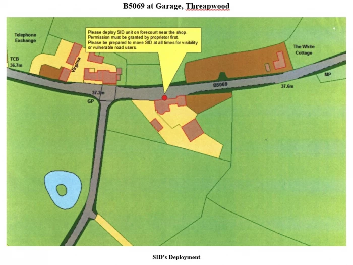 b5069 outside threapwood garag