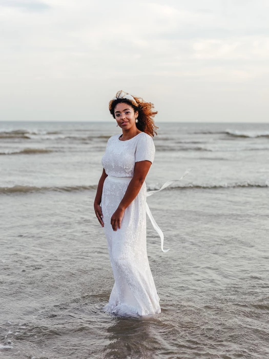 beach glamour sequin dress mermaid p