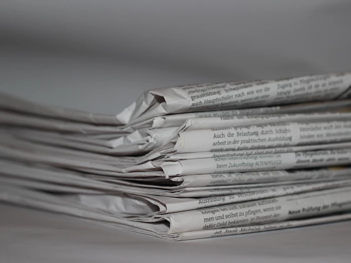Folded Newspapers