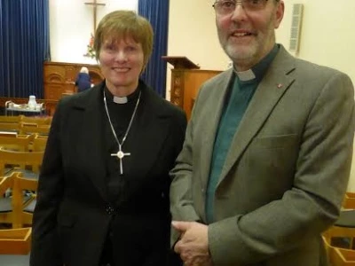 Revds Ruth Gee and Richard Hall