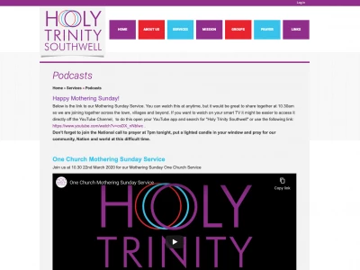 Holy Trinity Podcast Page