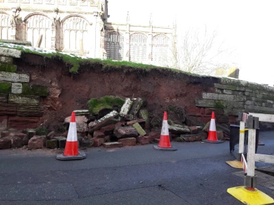 Church Wall Collapse picture 2