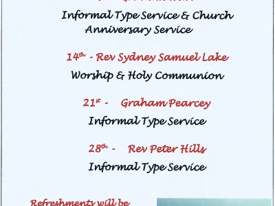 May 2023 Sunday Services