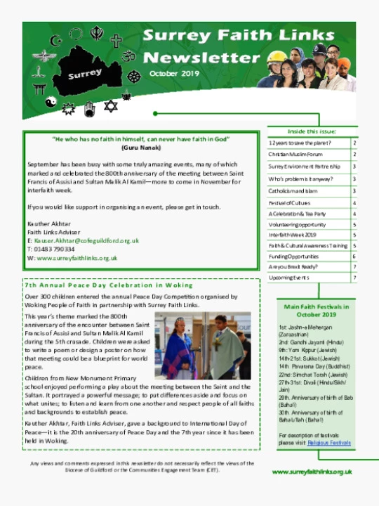 SFL Newsletter October 2019