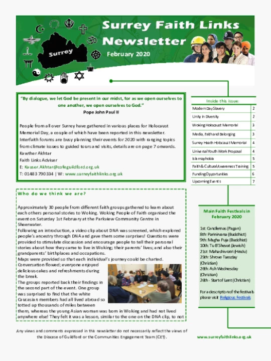 SFL Newsletter February 2020