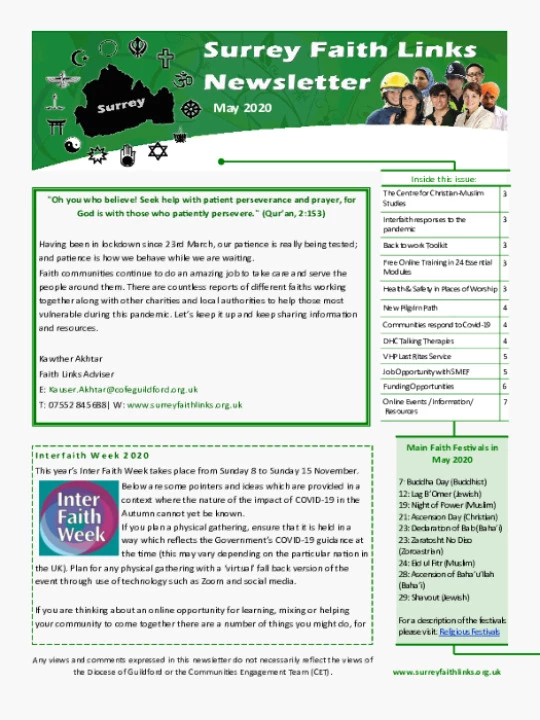 SFL Newsletter May2020