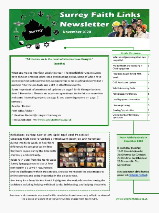 SFL Newsletter November 2020
