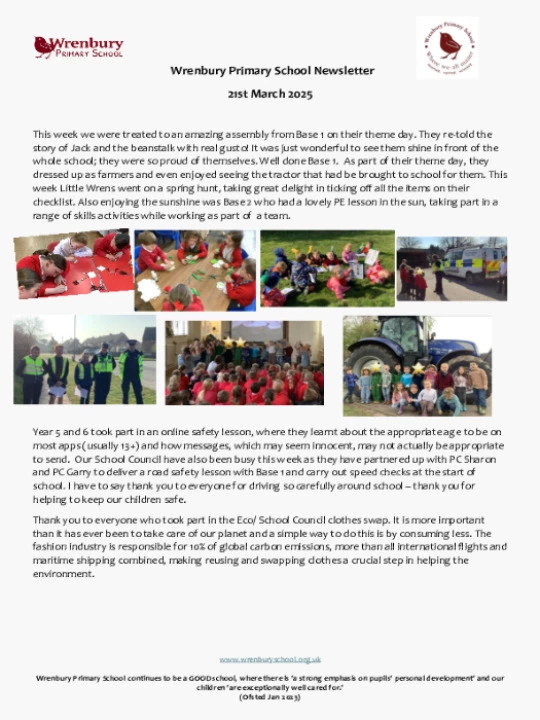 Wrenbury Newsletter