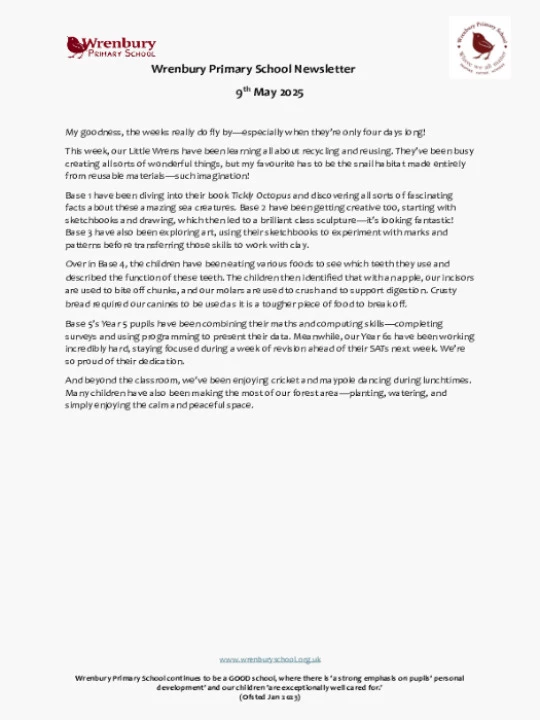 Wrenbury Newsletter