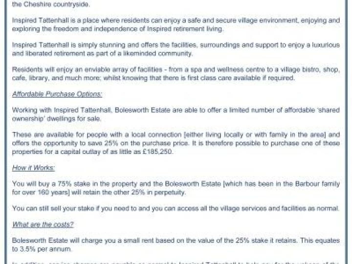 Tattenhall Shared Ownership