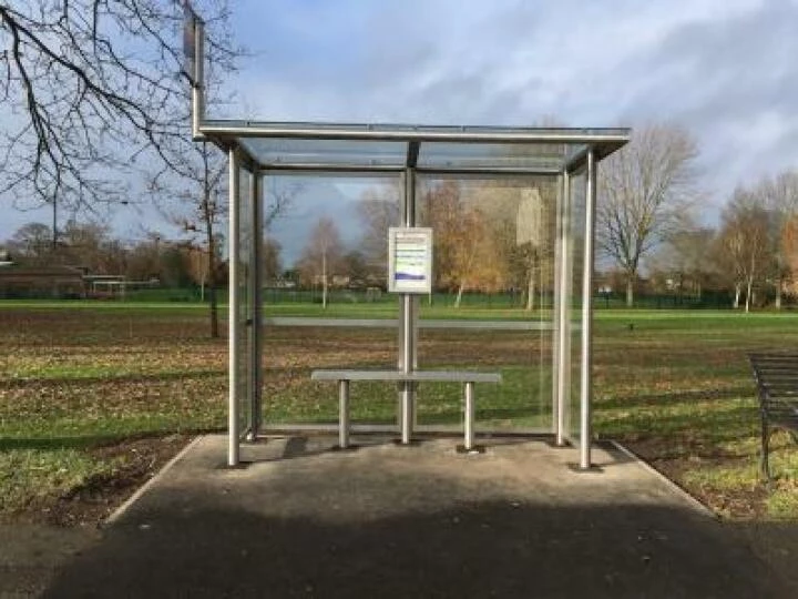 new bus shelter