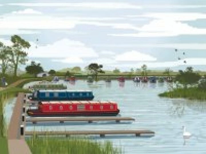 An artist's view of the marina
