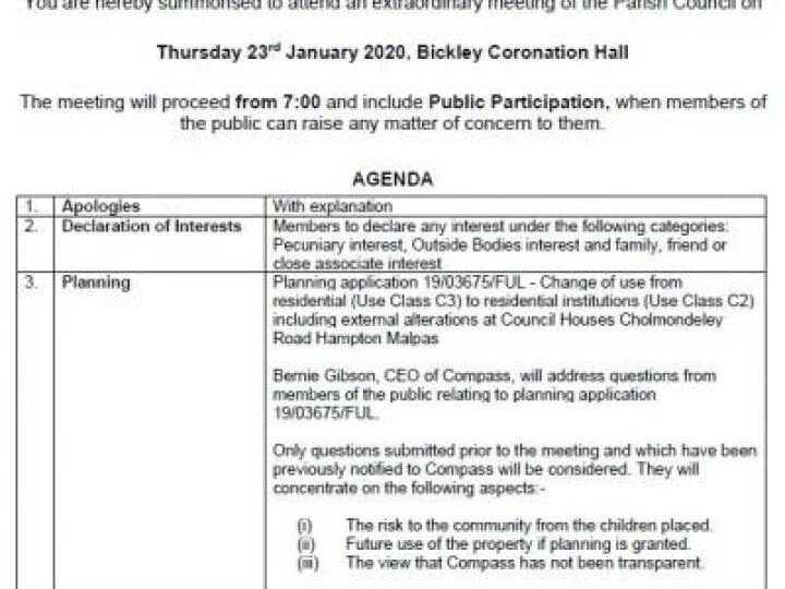 NMH agenda