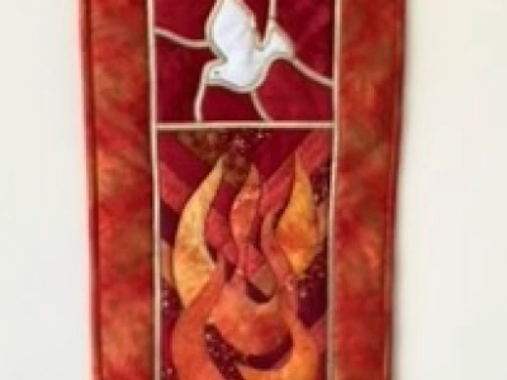 patchwork wall hanging