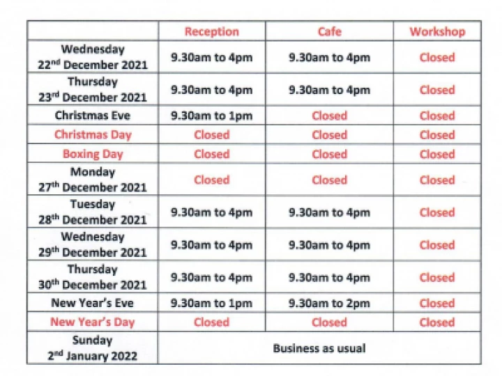 CHRISTMAS OPENING 2021 SMALL
