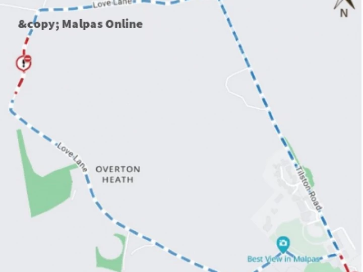 Overton Heath Lane March 2023