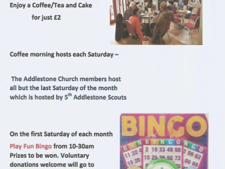 Saturday Coffee Mornings – Fun Bingo