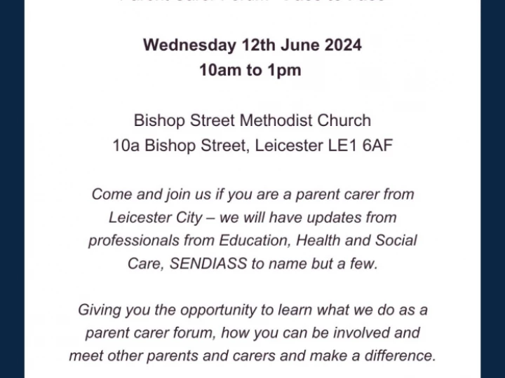 Lcpcf Parent Carer Forum June 2024 Invitation (002