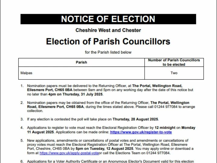 Notice of Election 23-07-25