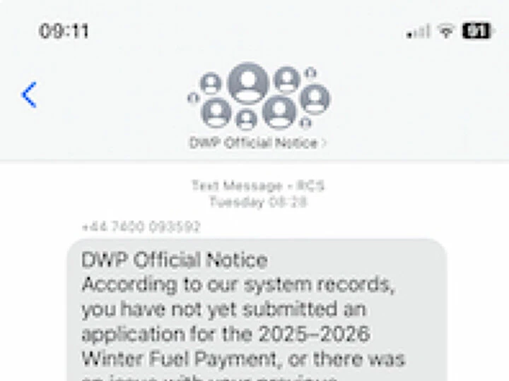 DWP scam