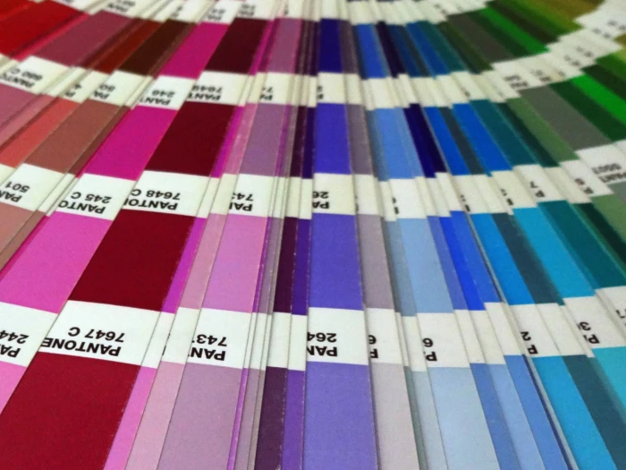 Pantone colour chart