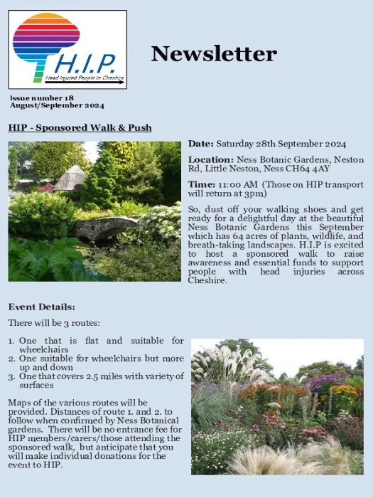 HIP Newsletter August/September 2024 Issue 18