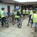 Members of Haddenham Bike Club get organised
