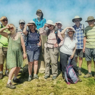 2nd & 4th Wed Walking Group  – appearing weary on Exton Hill on walk from Alstonfield 2