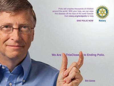 End Polio Now_Bill Gates Poster