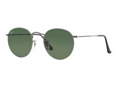 rb3447 Ray-Ban Round Matte Gunmetal with Green Lenses