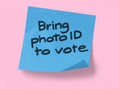Voter ID postit
