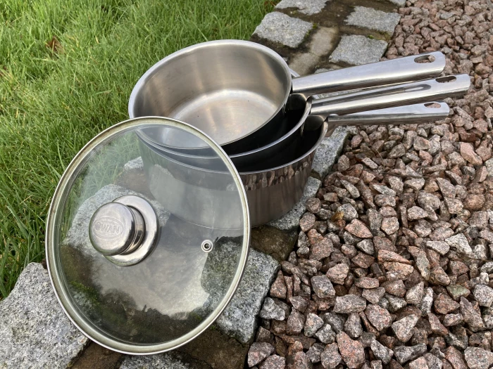 Stainless steel saucepan set – Items for sale -Published