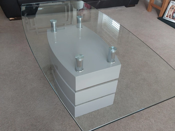 Dfs glass coffee table. 120cmx60cm  – Items for sale -Published