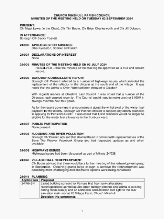 2024-09-03 PC Minutes