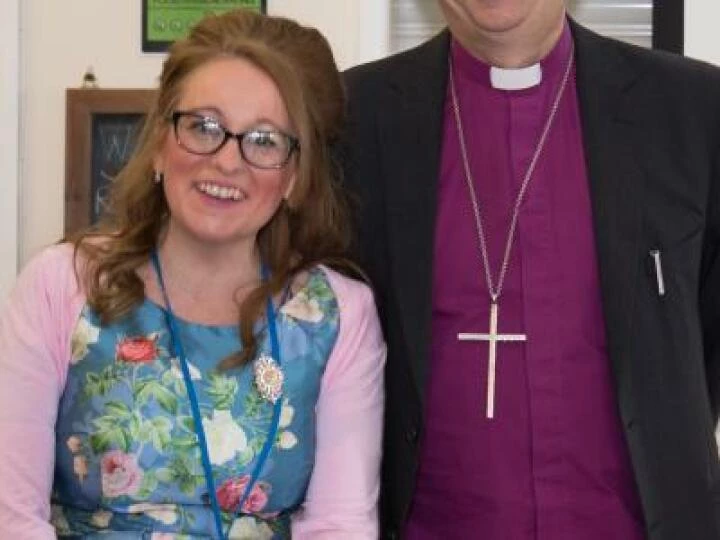 Bishop Steven with Karen Collett 01