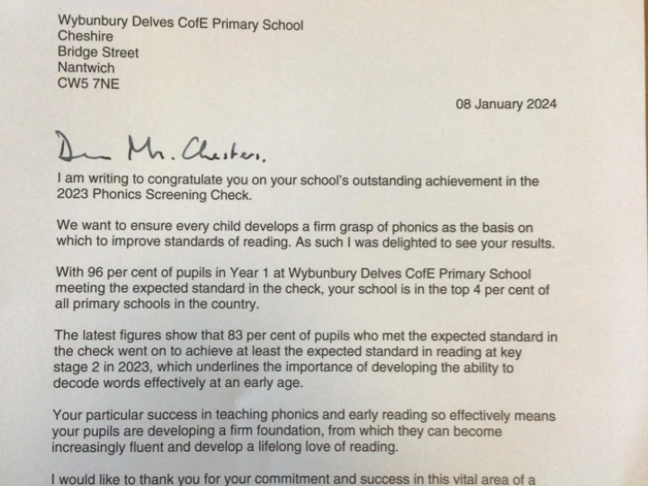 Phonics letter