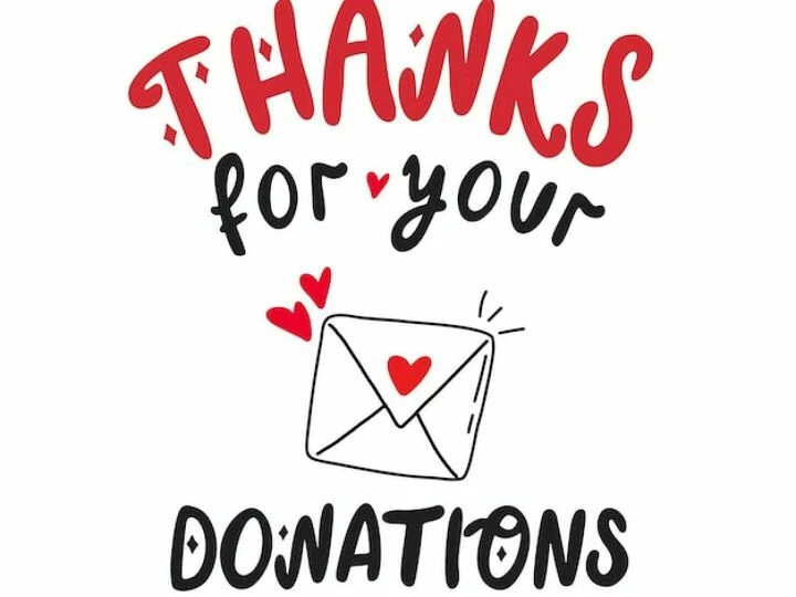 Thanks for Donations