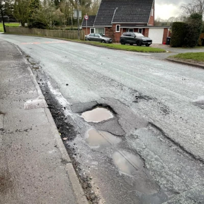 Cheshire St Pothole