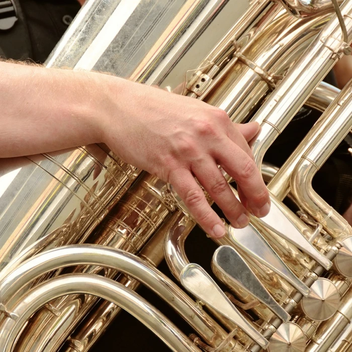 Tuba, brass band, musical instrument